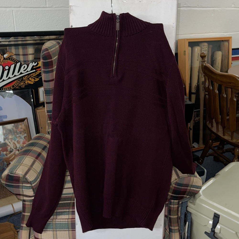 men’s sweater 1/4 zip jacket